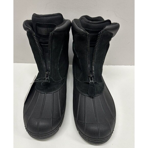 Totes Glacier-Zip men size 13M black suede man made material upper - Picture 3 of 9